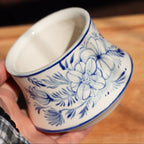 TERRA CUP • Floral Delfts Blauw/Orange • 16-19 cl