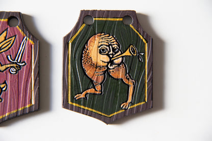 Bookshelf Guardian with Butt Trumpet Banner