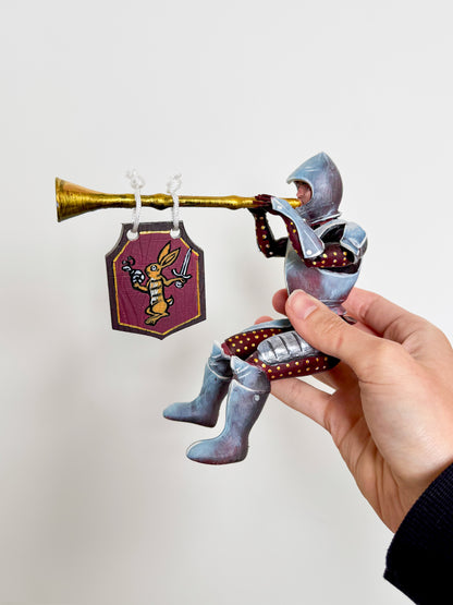 Bookshelf Guardian with Butt Trumpet Banner